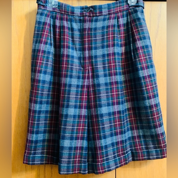 Wool Blend Lined Skort, Excellent Condition Washable, Vintage 29” Waist - Picture 1 of 8